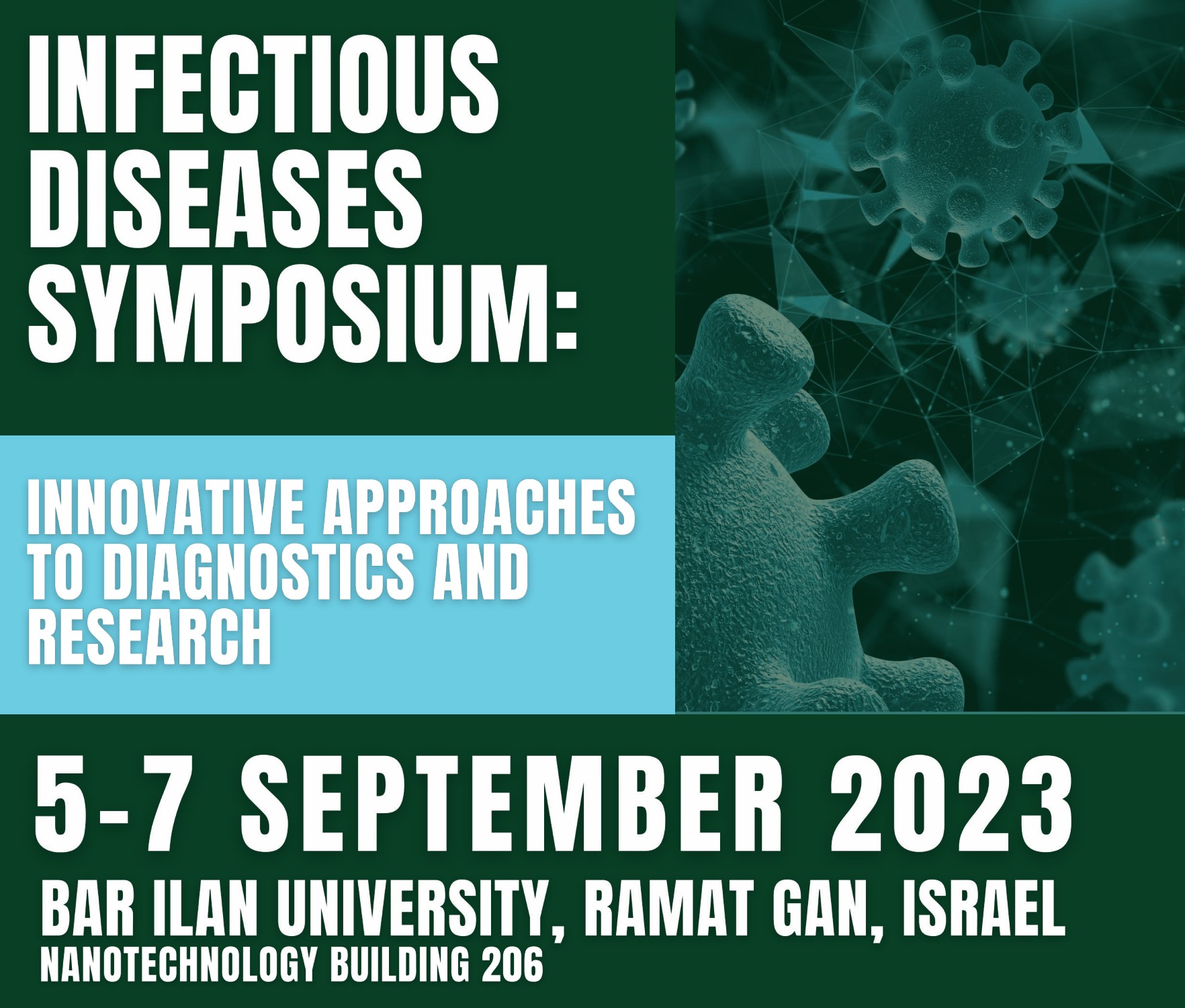 Infectious Disease Symposium: Innovative Approaches to Diagnostics and Research | 5-7/9/2023 | Bar Ilan University